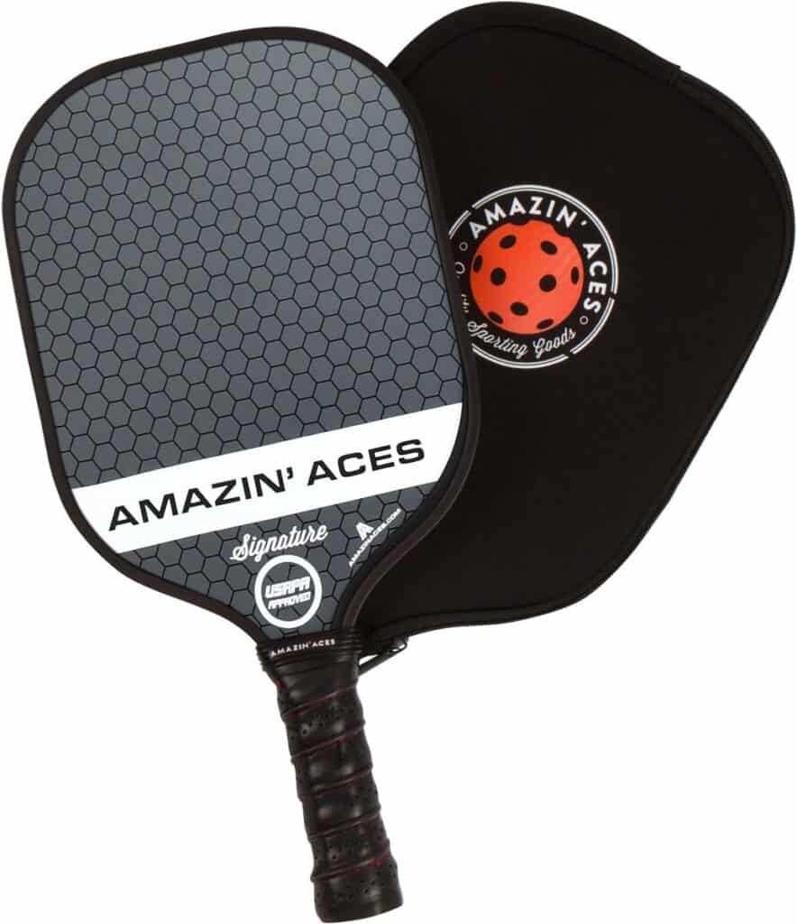 Amazin Aces Pickleball Paddle Grey