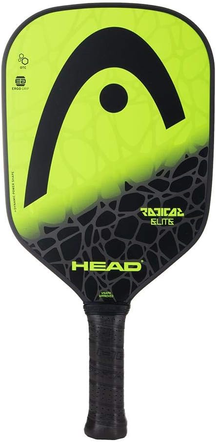 HEAD Radical Elite Pickleball Paddle black and yellow