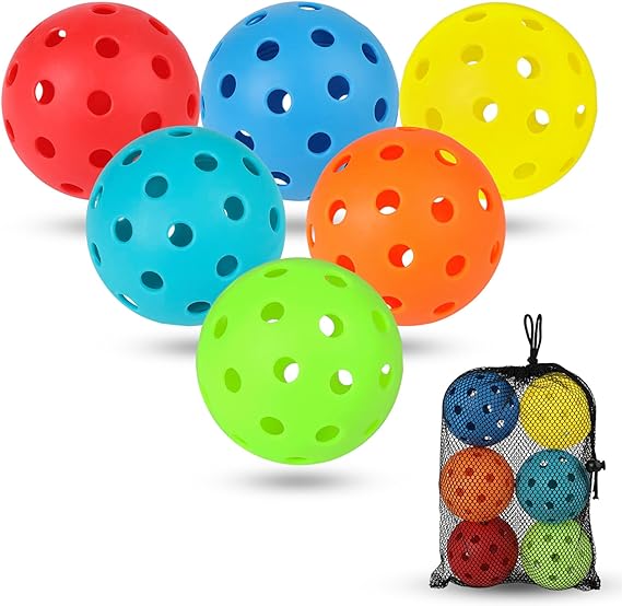 Belors Outdoor Pickleball balls multi-colored