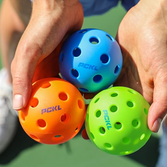 PCKL multi-colored Indoor Pickleball balls