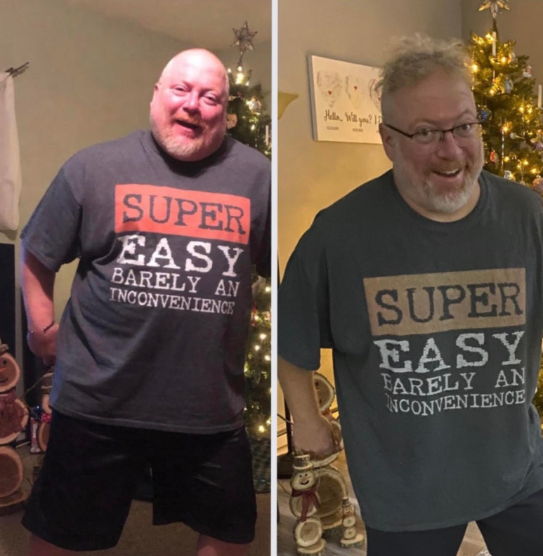 Todd Boynton Before And After Weight loss picture in the same shirt