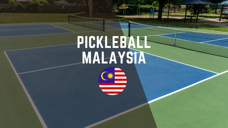 Pickleball Malaysia text and the Malaysian flag with a blue and green court in the background.