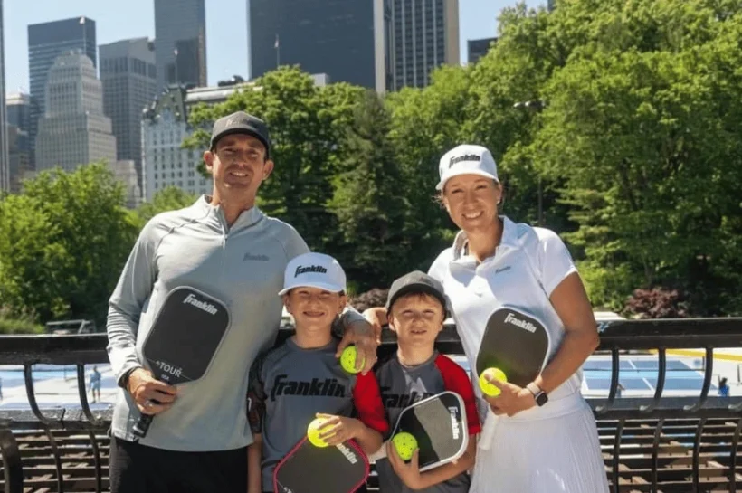 Franklin Sports Pickleball Fudge DeHeart family ambassadors