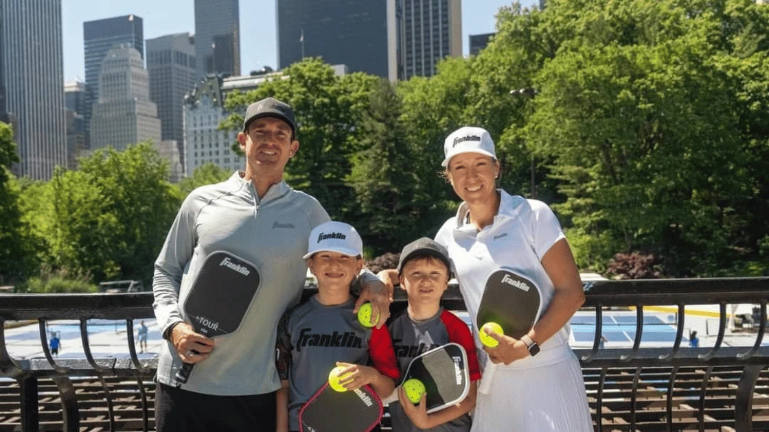 Franklin Sports Pickleball Fudge DeHeart family ambassadors