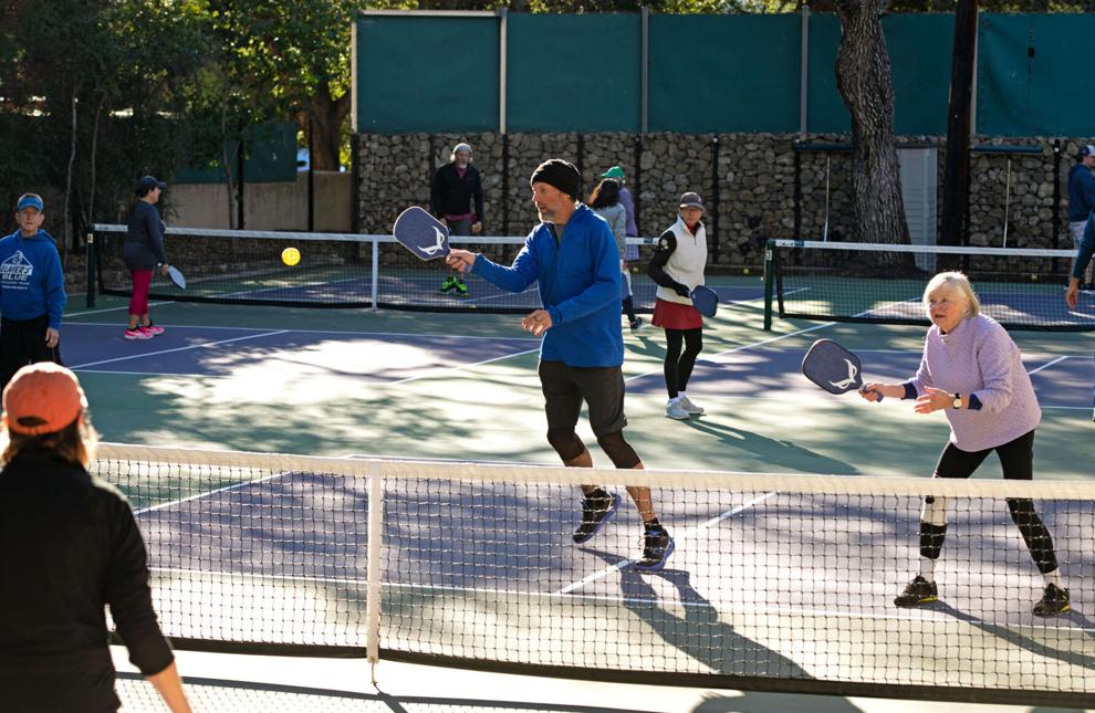 Ojai Valley residents on their local pickleball courts